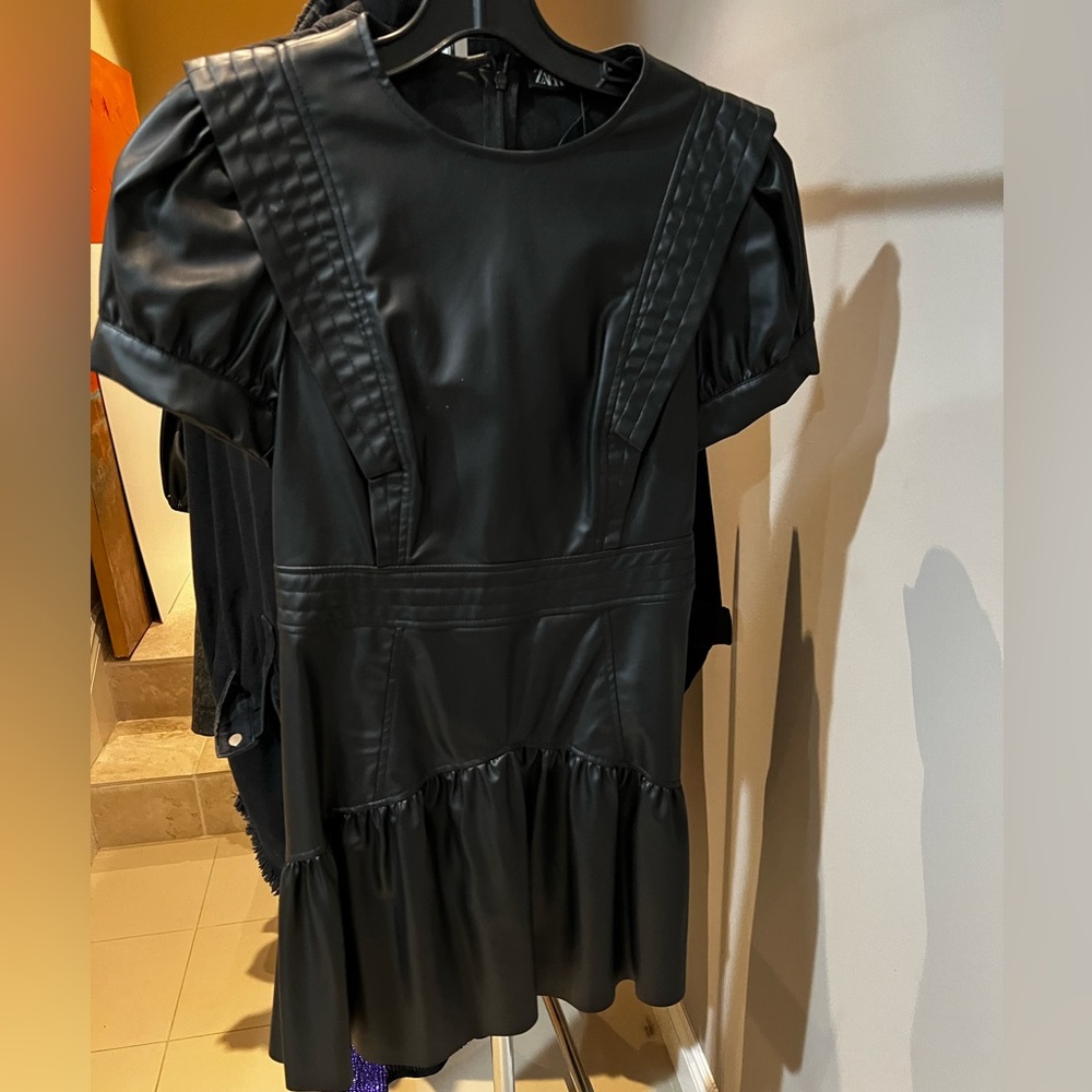 Zara leather dress